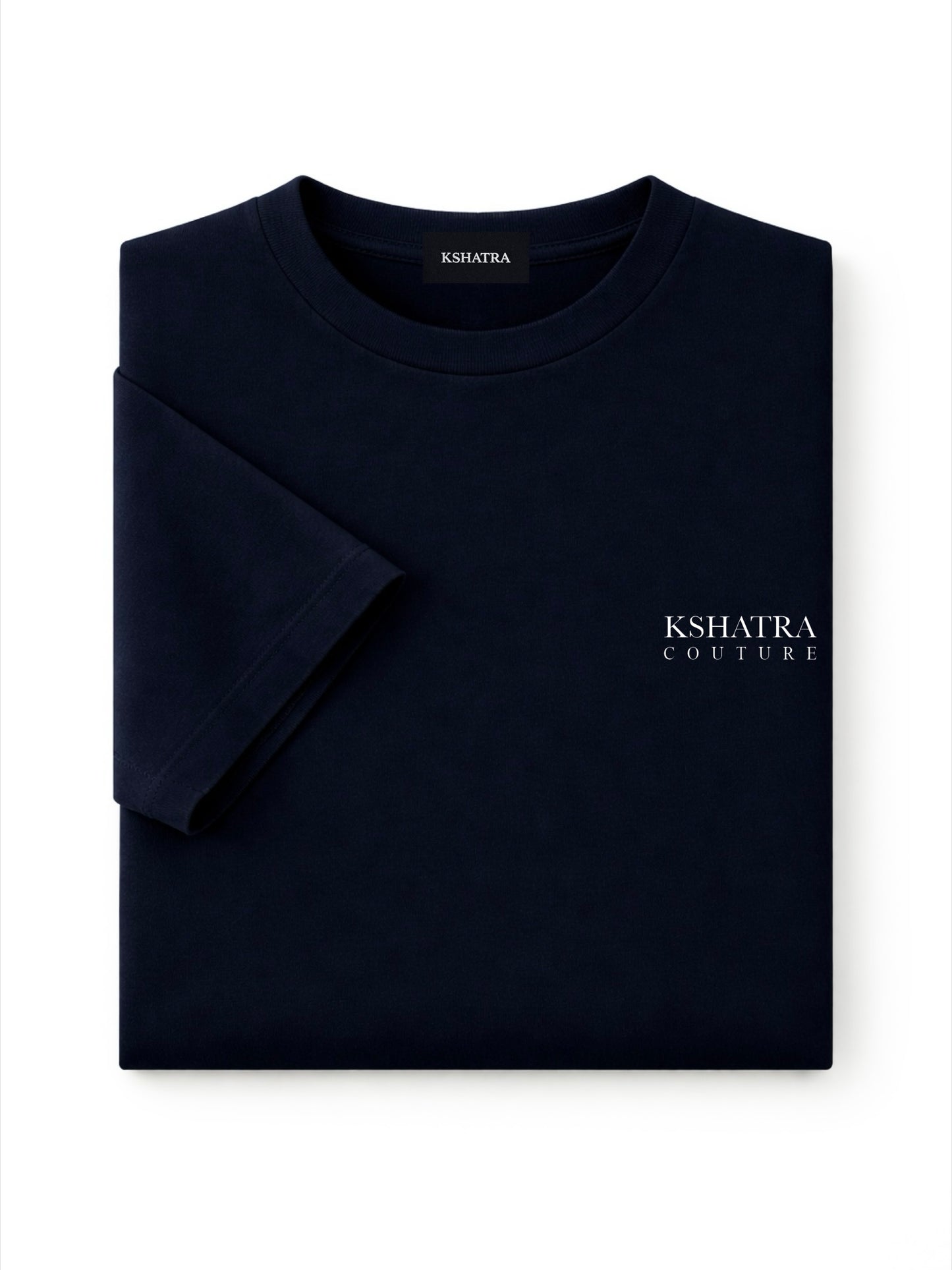 Couture Boxy Oversized Tee — Midnight Navy