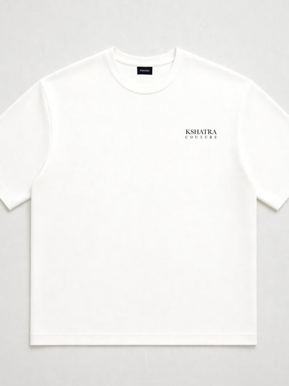 Couture Boxy Oversized Tee — Off White