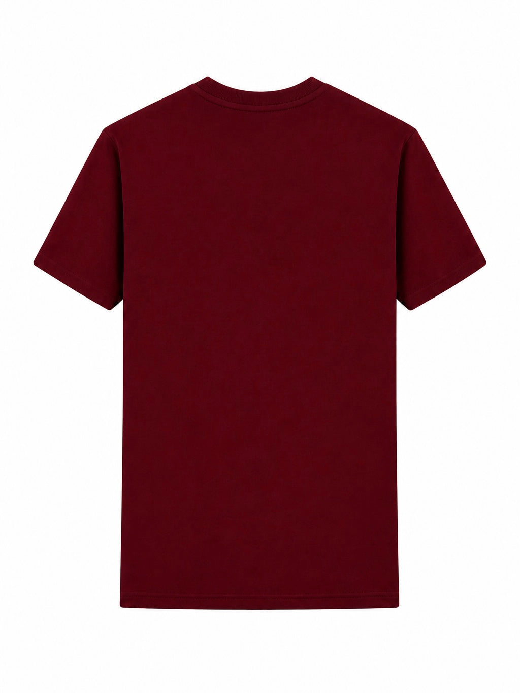 Couture Fitted Tee — Crimson Burgundy Red