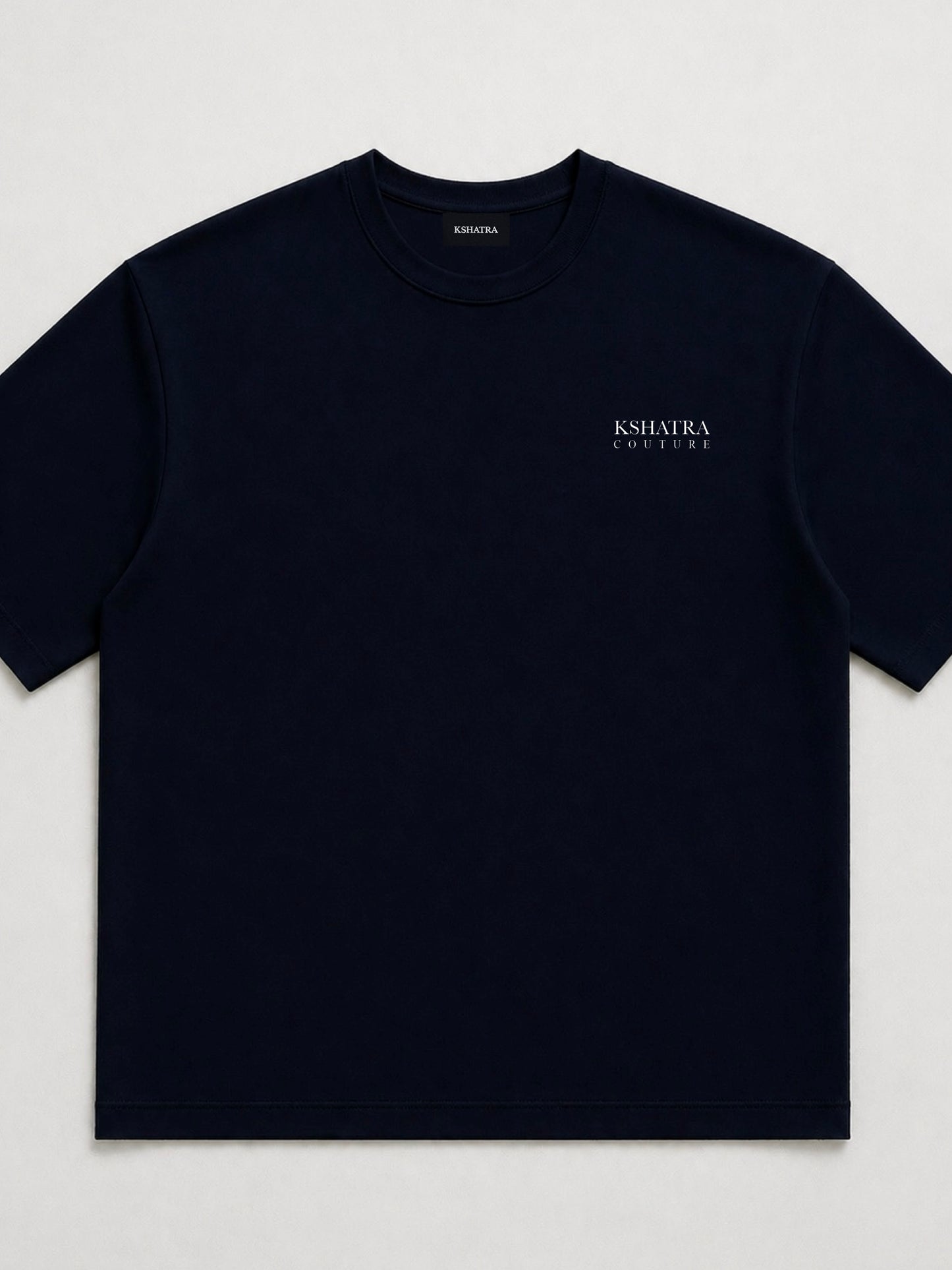 Couture Boxy Oversized Tee — Midnight Navy