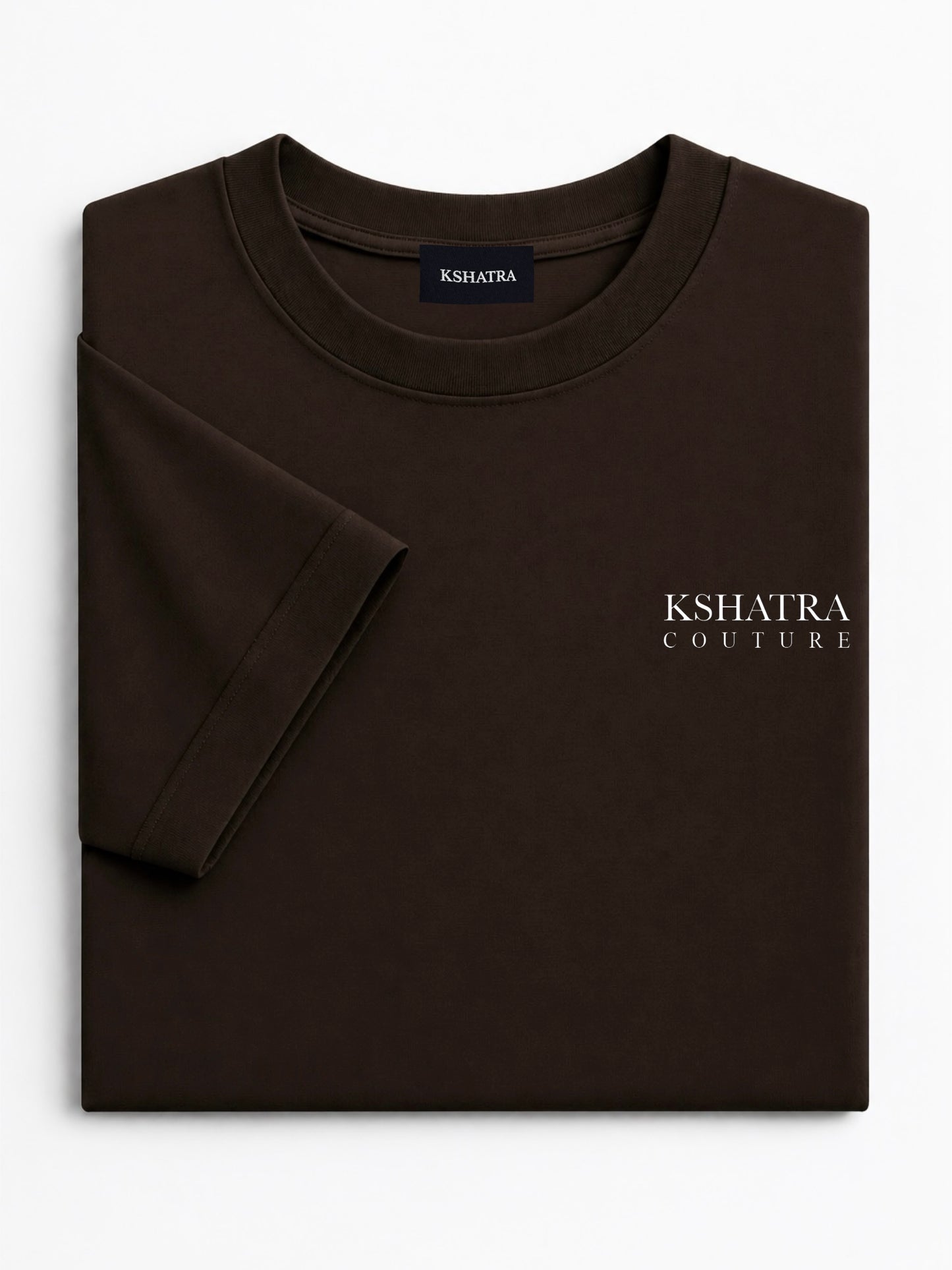 Couture Fitted Tee — Deep Brown