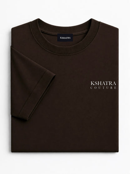 Couture Fitted Tee — Deep Brown