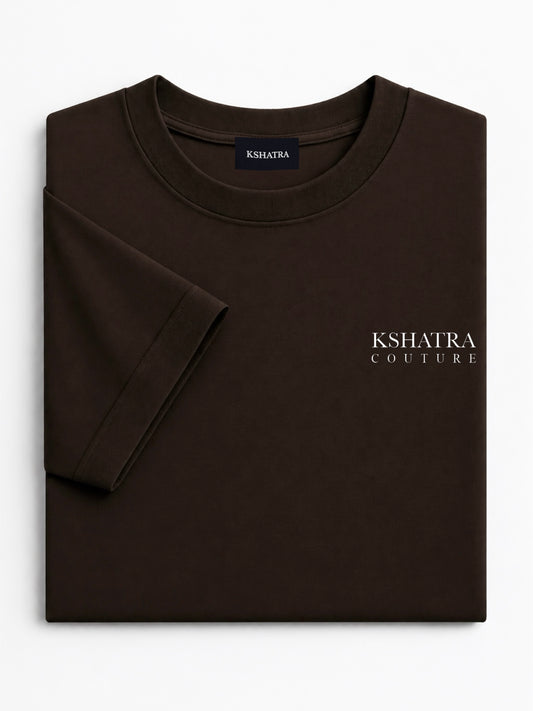 Couture Fitted Tee — Deep Brown