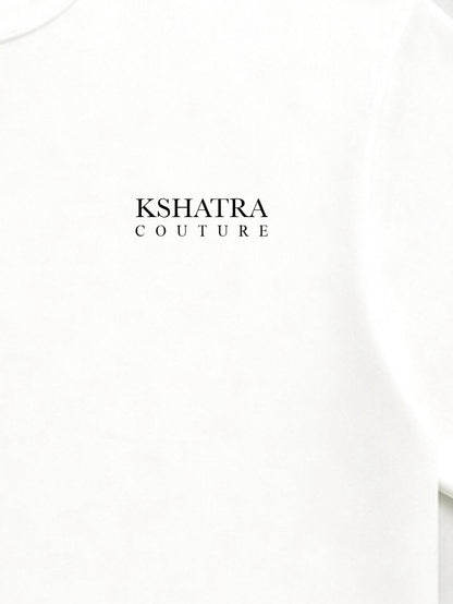 Couture Boxy Oversized Tee — Off White